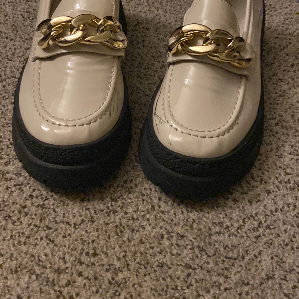 Cream color have some scratches wore twice size 11